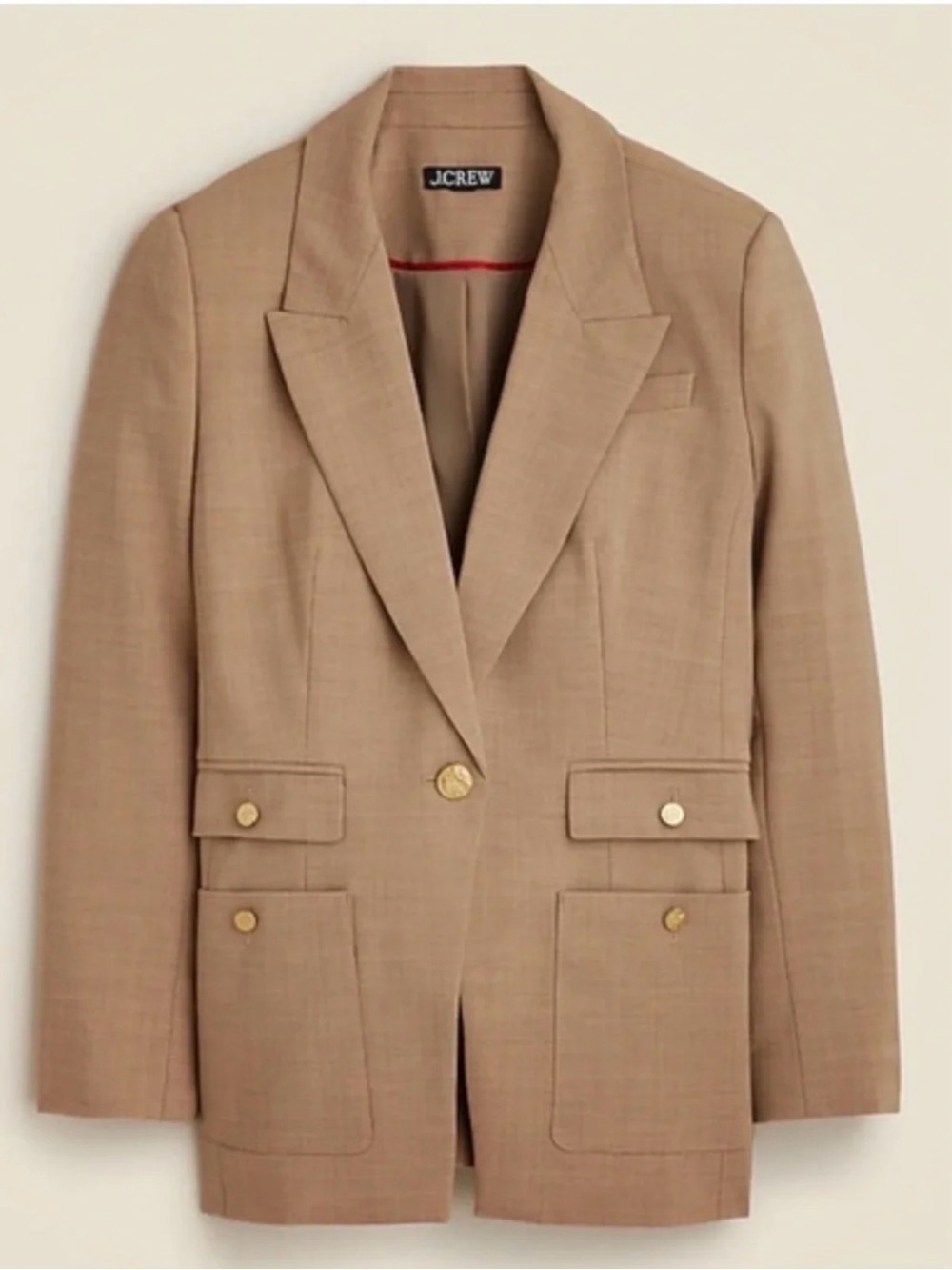 J. Crew Vivienne blazer in Italian bi-stretch wool blend - Size 4